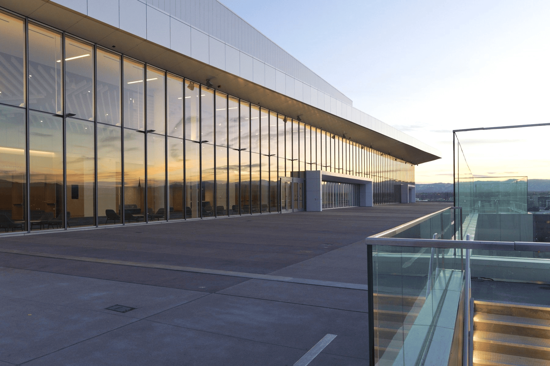 Modern security glazing installation by Horizon Glass near me, showcasing large glass panels and a sleek design.