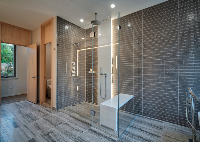 Horizon Glass frameless shower door installation