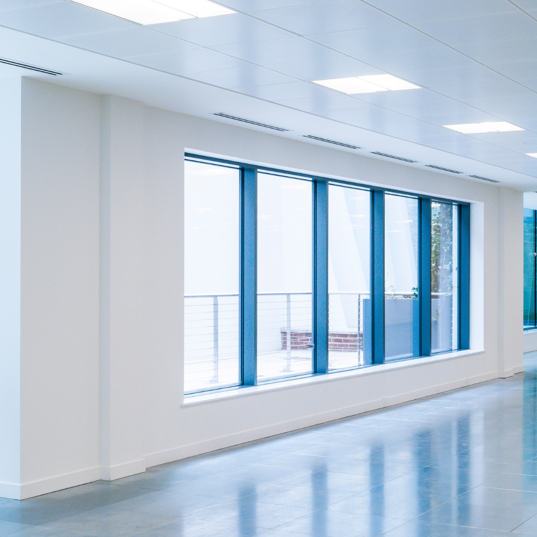 Horizon Glass sun shining through new glass