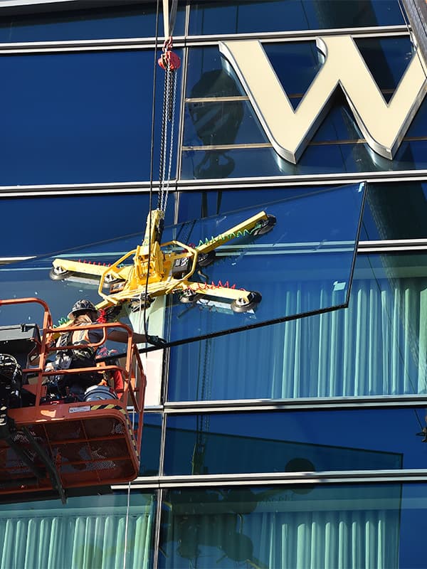 Window Installation on a High Rise Building